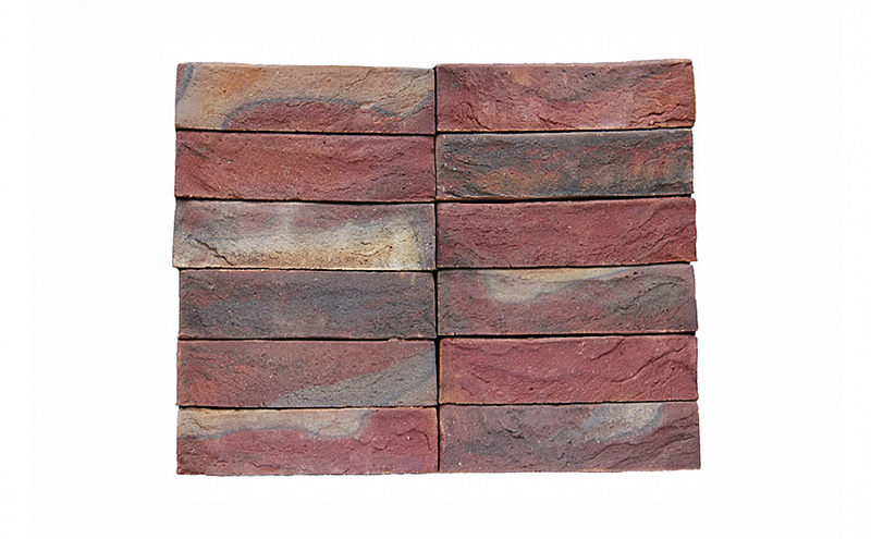 Кирпич ручной формовки Донские зори, Демидовский узорный, 250*60*65 мм