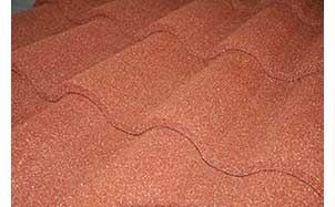 Композитная черепица рядовая Decra Roman терракота